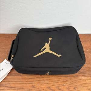Nike Jordan Shoebox Bag Black Gold 9B0388-K5X